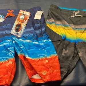 'Blue orange  Swim Trunks zero xposur new  XL 18 / 20